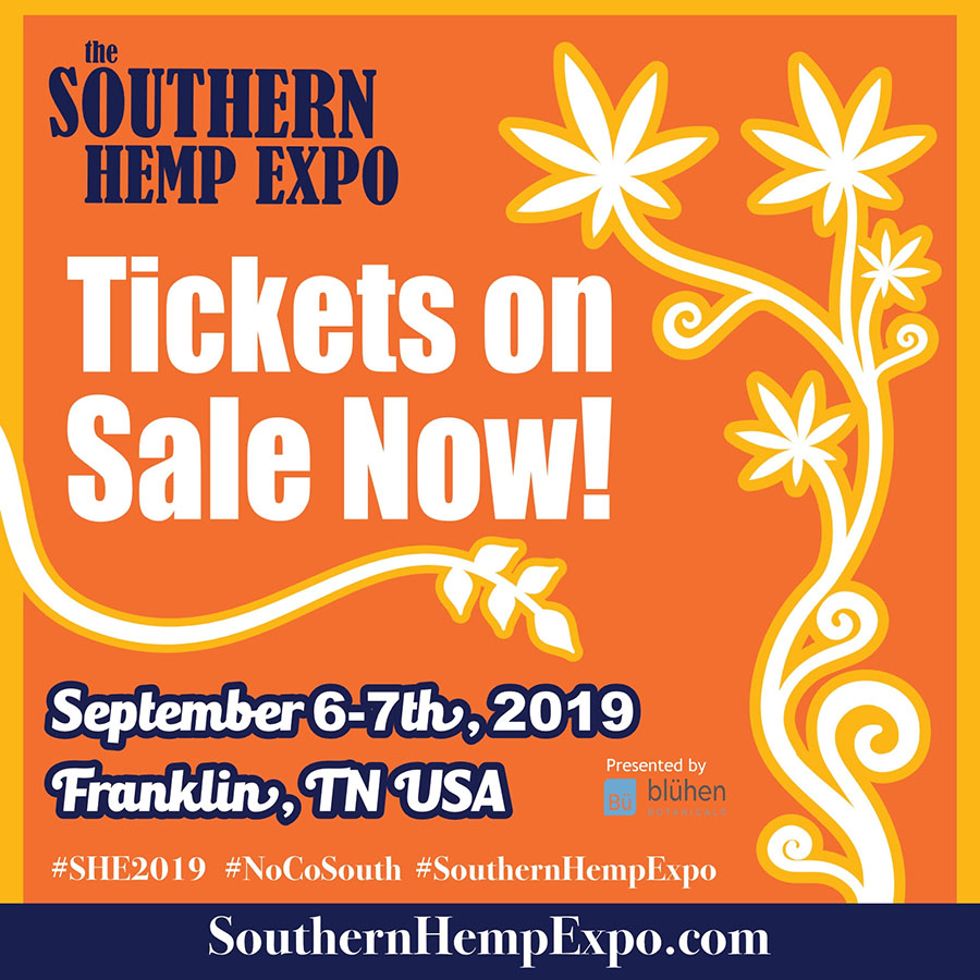 Sponsor Line-up for the 2nd Annual Southern Hemp Expo